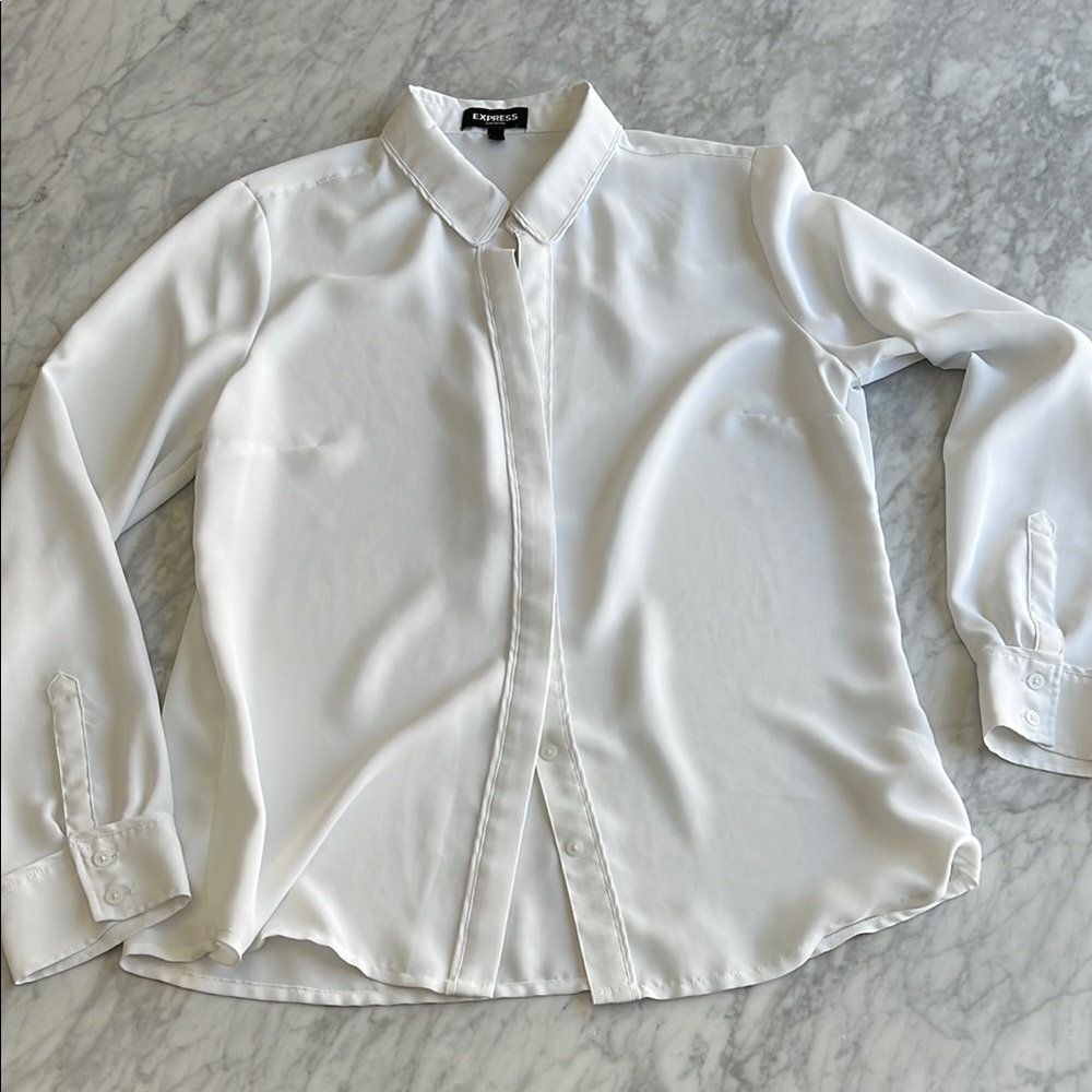 Express Portofino White Blouse